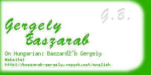 gergely baszarab business card